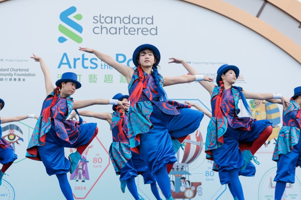 Performers dance at the Standard Chartered Arts in the Park festival. Lindsey McAlister, founder of the Hong Kong Youth Arts Foundation, launched the event to give more youngsters a chance to shine. Photo: Hong Kong Youth Arts Foundation