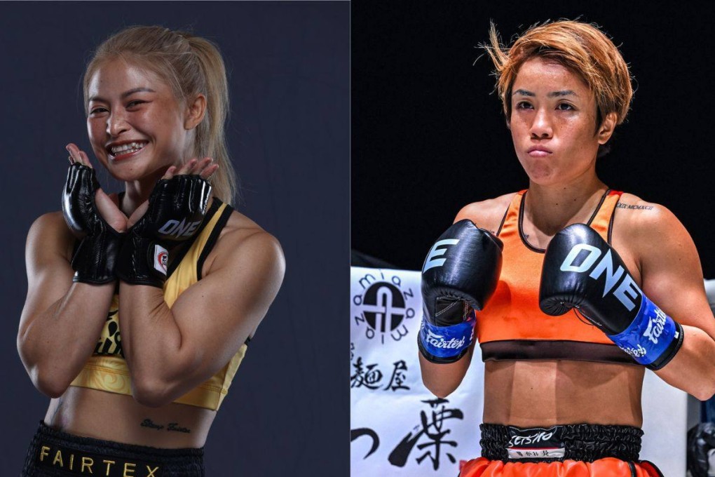 Stamp Fairtex (left) will face Kana Morimoto in her least preferred discipline of kickboxing. Photo: Handout