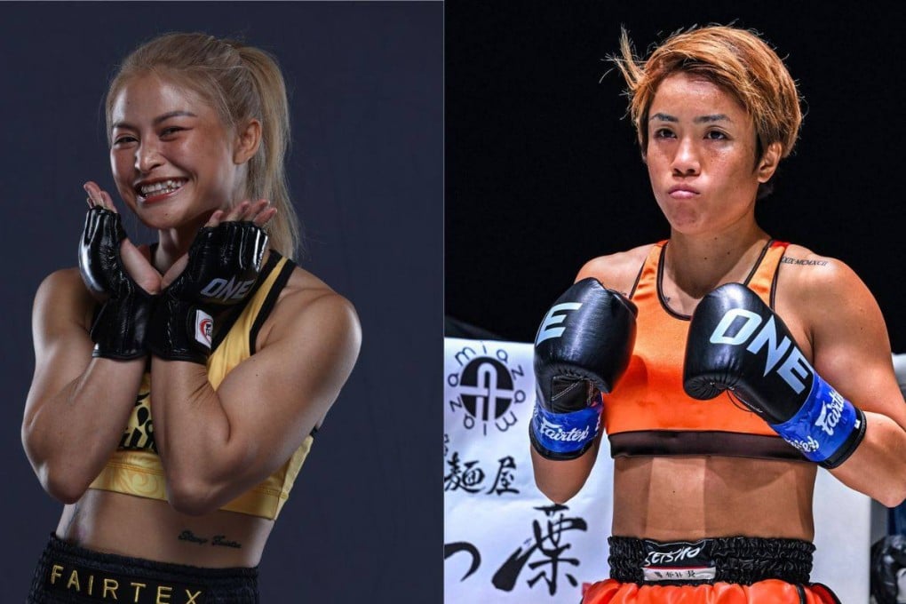 Stamp Fairtex (left) will face Kana Morimoto in her least preferred discipline of kickboxing. Photo: Handout