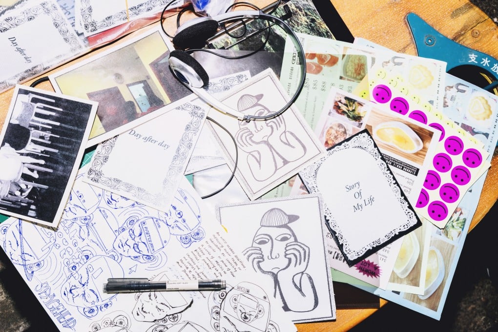 A zine in progress by singer-songwriter Cheryl Chow, aka Cehryl. Photo: Jocelyn Tam