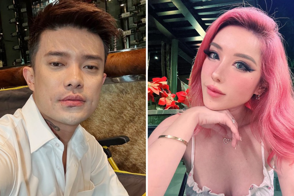 Influencer Khung Wei Nan, or Simonboy, and father of the late Megan Khung (left) and fellow influencer Wendy Cheng, or Xiaxue. Photos: Instagram/simonboyyyyyyy and Instagram/xiaxue