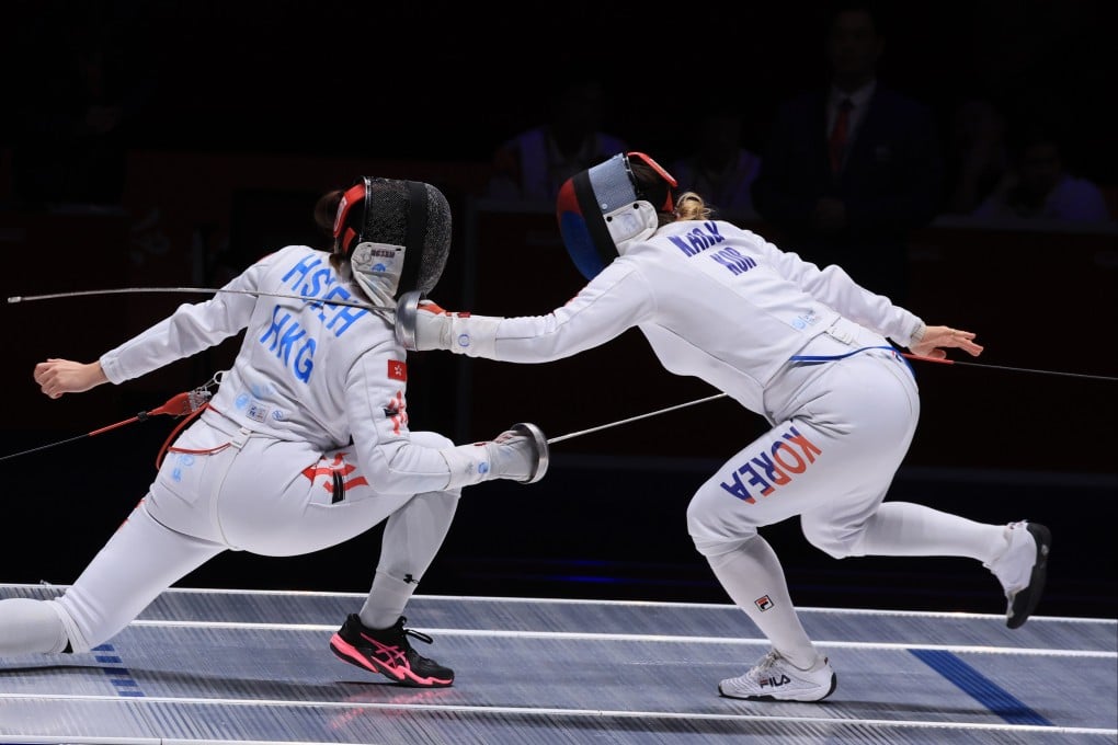 Hong Kong’s Kaylin Hsieh (left) will be in National Games action on Saturday at Kai Tak Arena. Photo: Dickson Lee