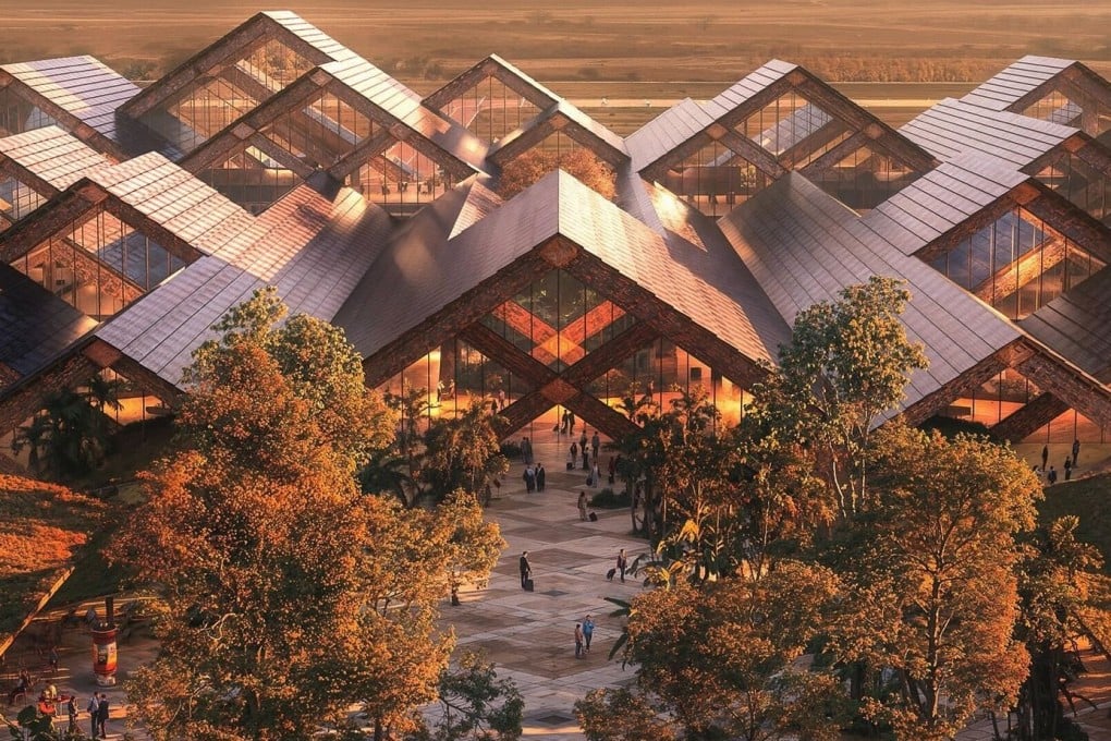 An artist’s impression of Bhutan’s Gelephu Mindfulness City. Photo: Facebook/Gelephu Mindfulness City