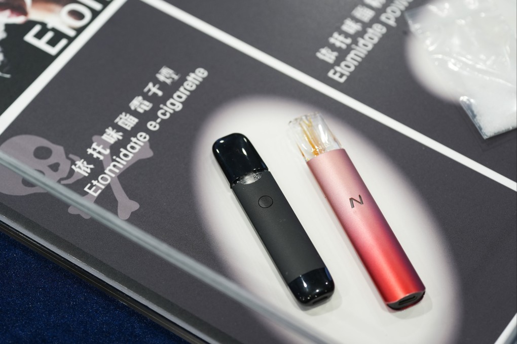 In many cases, etomidate is inhaled from an electronic cigarette or vape device. Photo: Eugene Lee