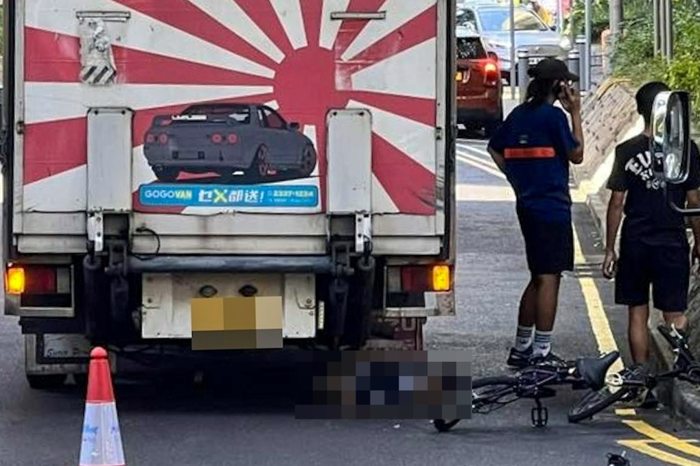 The cyclist was rushed to Alice Ho Miu Ling Nethersole Hospital in Tai Po, but was pronounced dead at 2.20pm. Photo: Handout