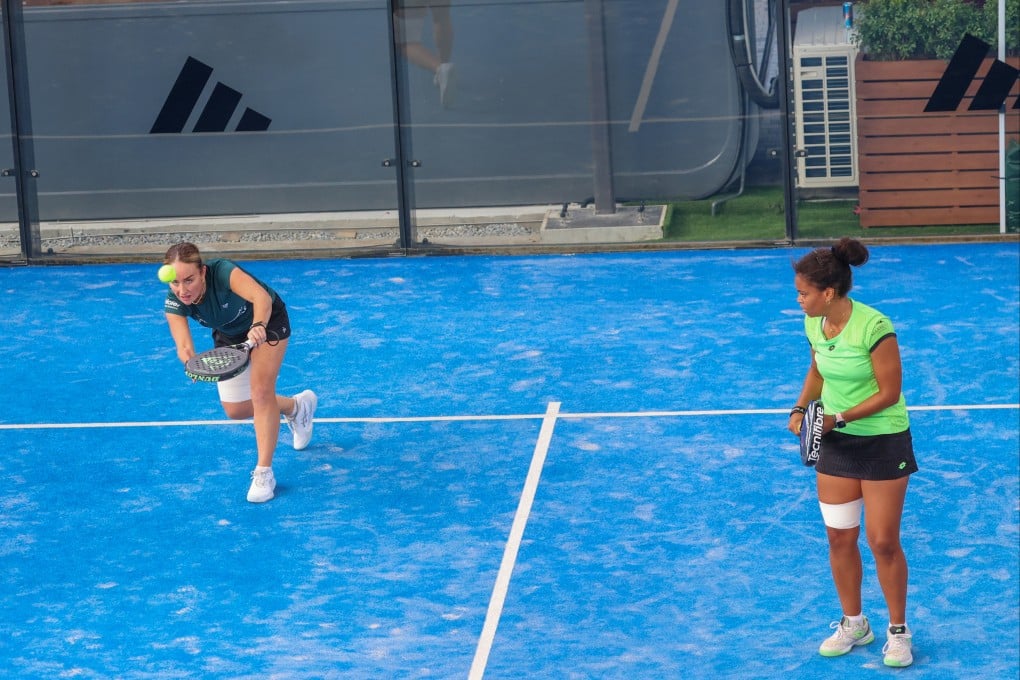 First-time partners Aimee Gibson of the UK (left) and Spain’s Alba Perez Momha won the women’s title on Saturday. Photo: Edmond So