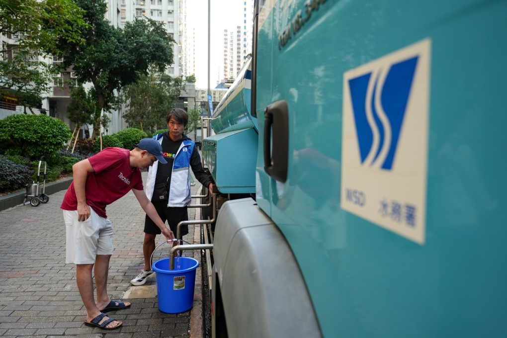 Hong Kong authorities have sent supply trucks to Taikoo Shing after residents reported finding black particles in the water supply. Photo: Sam Tsang