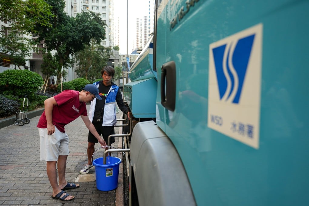 Hong Kong authorities have sent supply trucks to Taikoo Shing after residents reported finding black particles in the water supply. Photo: Sam Tsang