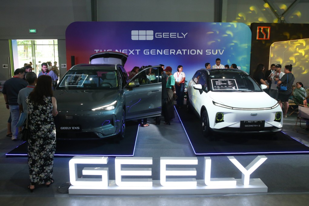 Geely’s EV sales jumped 98 per cent year on year in the first 10 months of the year, faster than most mainland rivals. Photo: Xinhua
