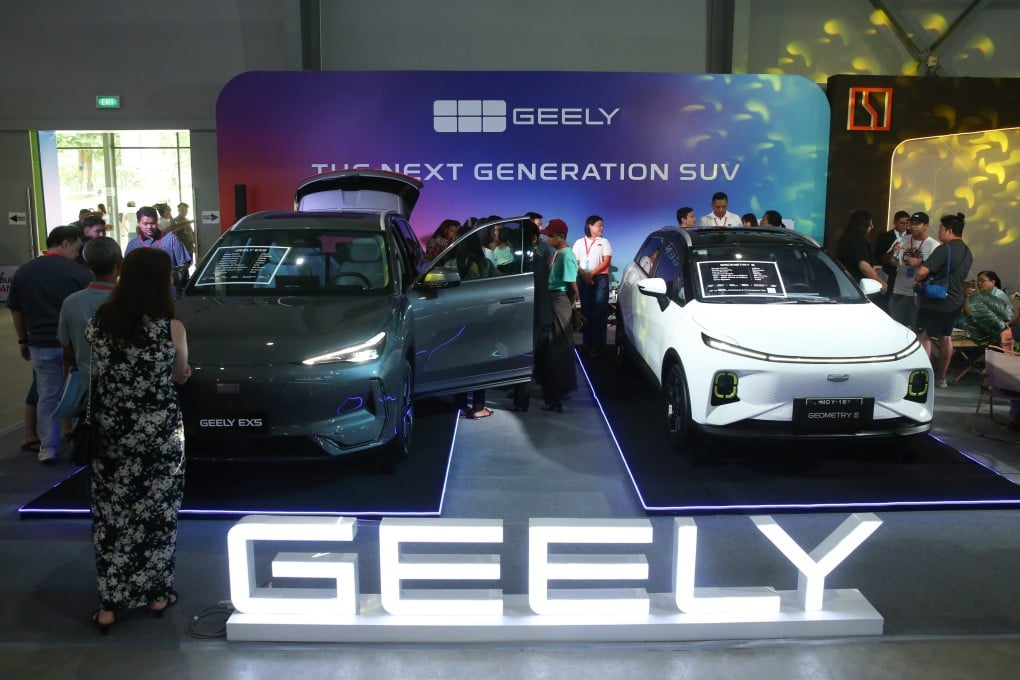 Geely’s EV sales jumped 98 per cent year on year in the first 10 months of the year, faster than most mainland rivals. Photo: Xinhua