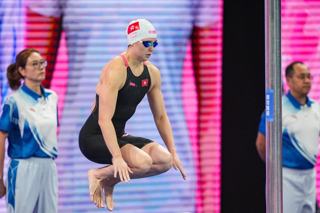 Siobhan Haughey has a busy final evening of swimming ahead at the National Games. Photo: Eugene Lee