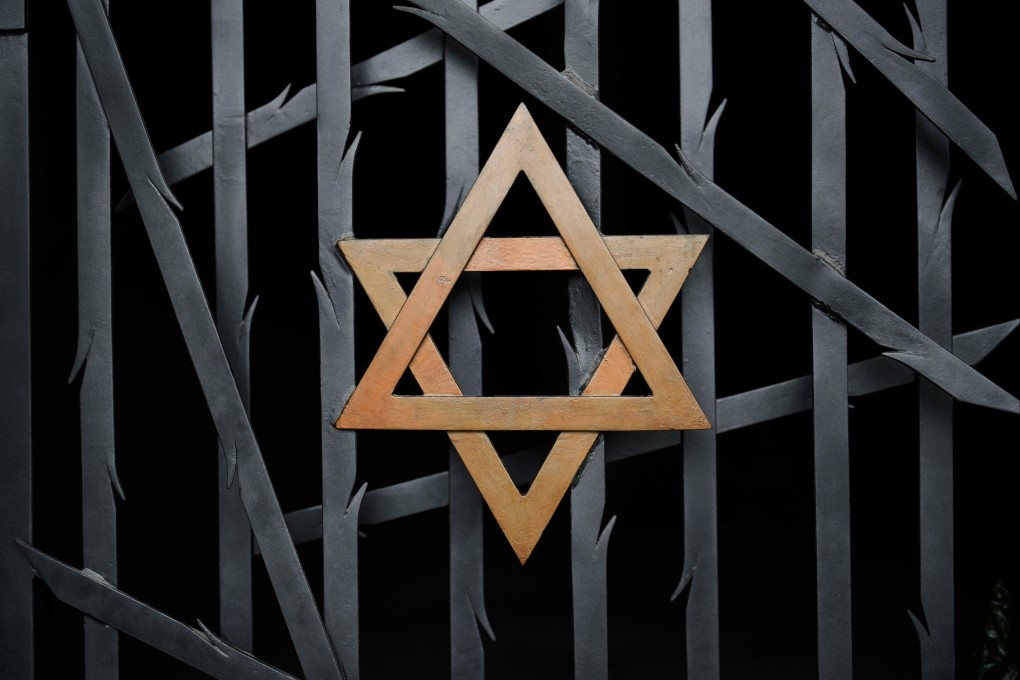 The star of David at the Jewish memorial at the Dachau concentration camp memorial site, where more than 43,000 people were murdered and over 200,000 were imprisoned during the Nazi terror reign. Photo: AP