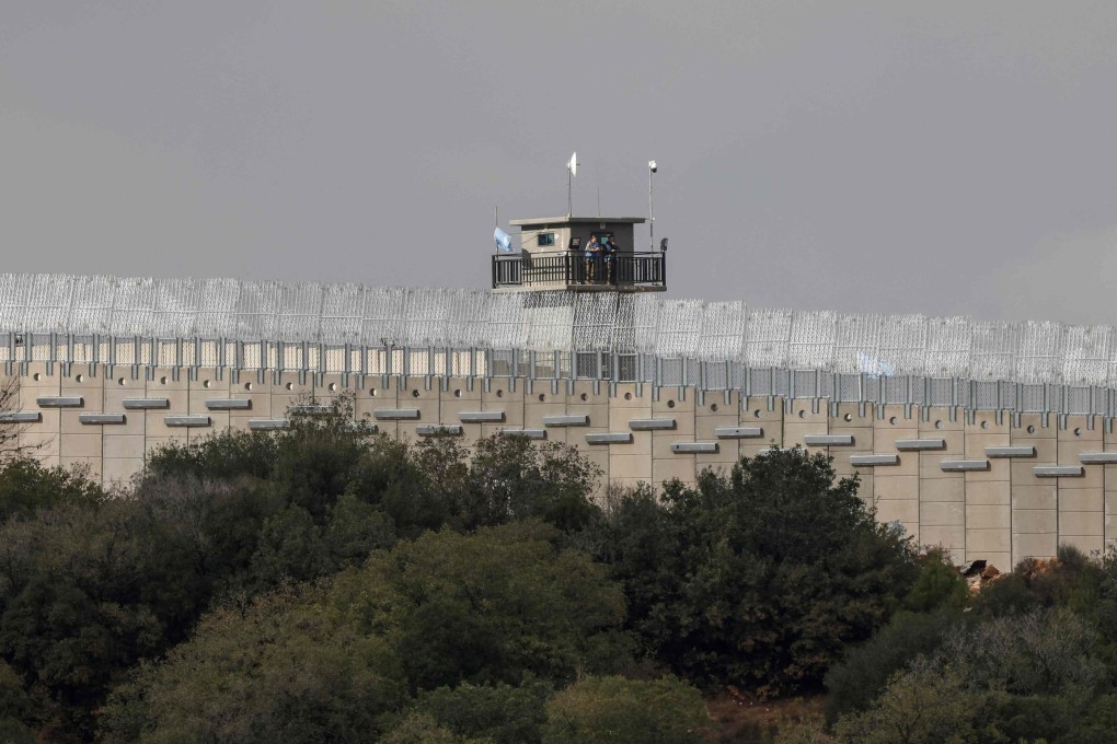 A United Nations Interim Force in Lebanon (UNIFIL) watchtower on the Lebanese side of the border separating northern Israel from southern Lebanon on November 16, 2025. Photo: AFP