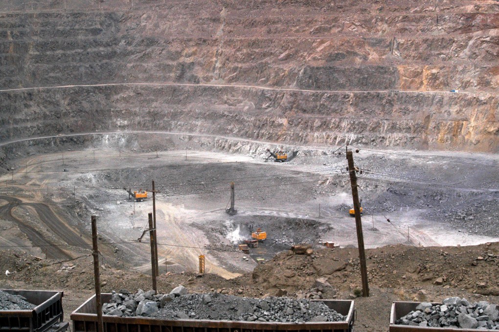 Machines extract rare earths at a mine in China’s northern Inner Mongolia region. China’s control over global critical mineral supplies remains a concern in the United States. Photo: AP