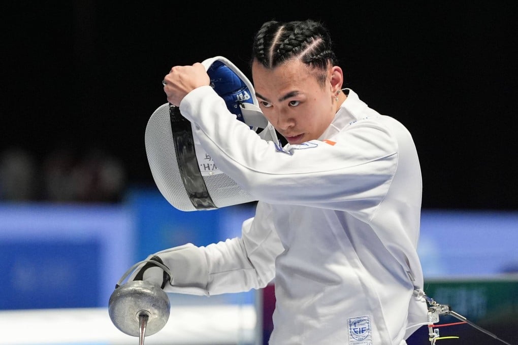 Cedric Ho went furthest among the Hong Kong epee men, beating teammate Ng Ho-tin along the way. Photo: Eugene Lee