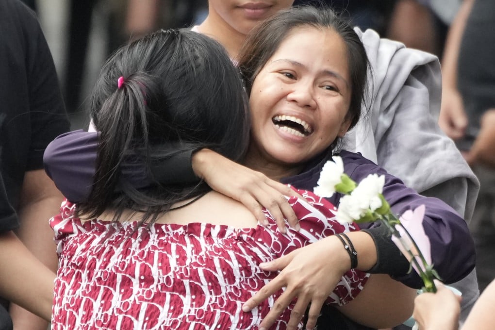 Mary Jane Veloso is reunited with her family at the Correctional Institution for Women in Mandaluyong, Philippines, on December 18, 2024. Photo: AP