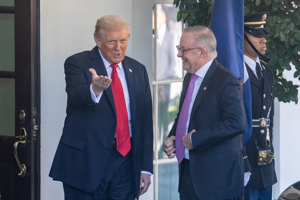 US President Donald Trump (left) with Australian Prime Minister Anthony Albanese at the White House in Washington DC last month. Photo: Xinhua