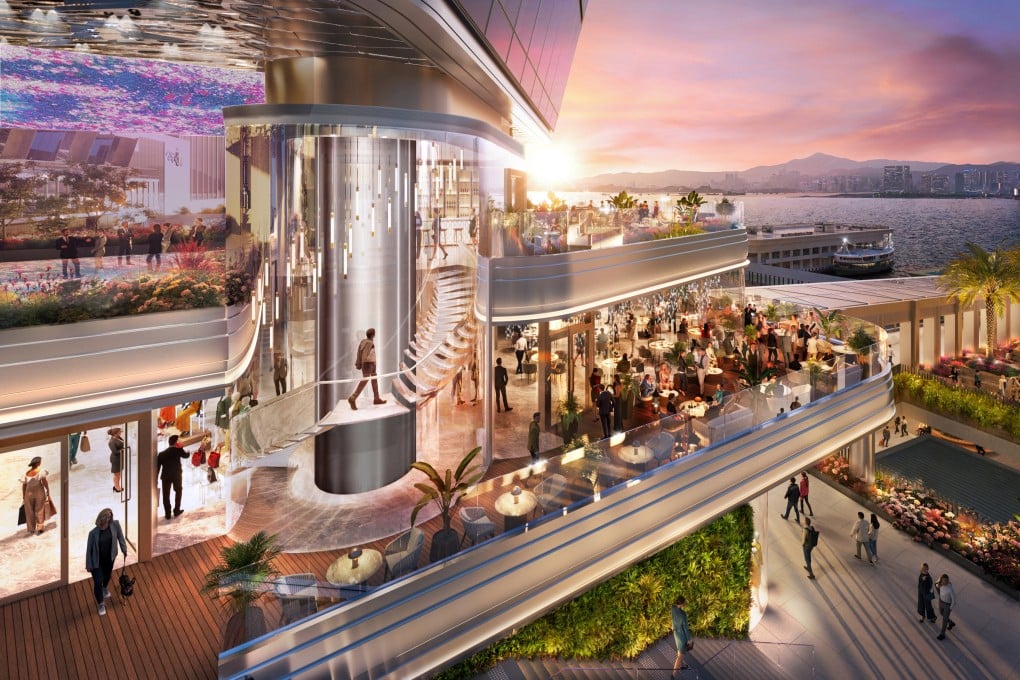 An artist’s Impression of Henderson Land’s Central Yards mixed-use development on the New Central Harbourfront. Photo: Handout