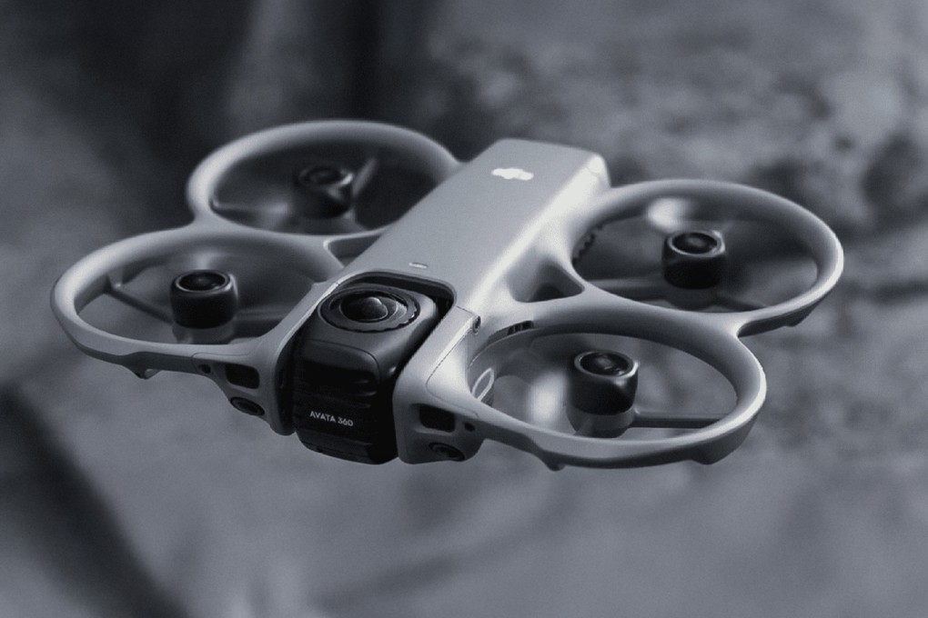 A leaked image of DJI’s new 360-degree drone, named Avata 360. Photo: Handout
