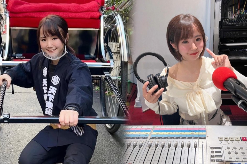 A woman radio DJ in Japan who aspires to become a news presenter became a part-time rickshaw driver to boost her speaking skills and ended up loving both jobs. Photo: IG@arisa _sekimori