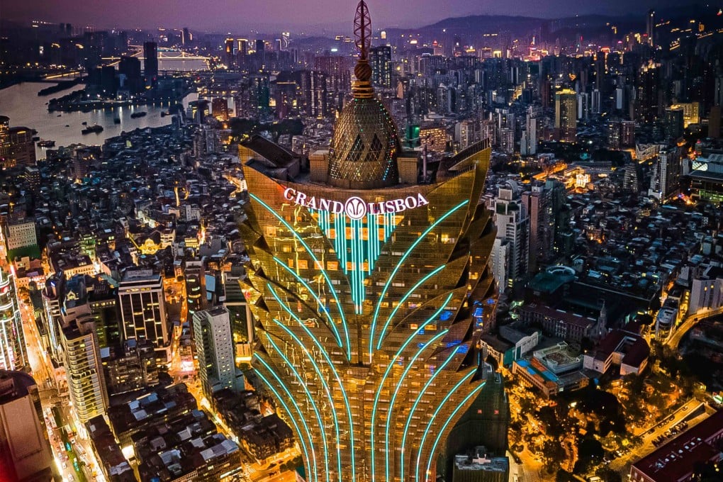 An aerial view of the Casino Grand Lisboa, one of the flagship properties in Macau of SJM Holdings. Photo: Handout