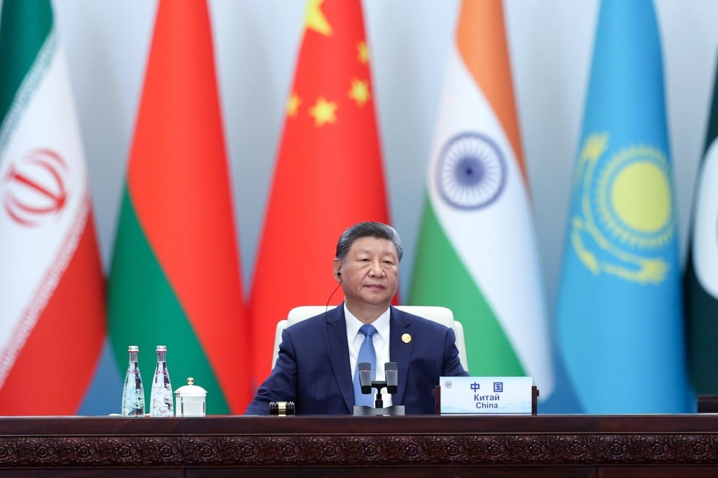 Chinese President Xi Jinping at the Shanghai Cooperation Organisation Plus meeting in Tianjin, China, on September 1. Photo: EPA/Iranian Presidency handout