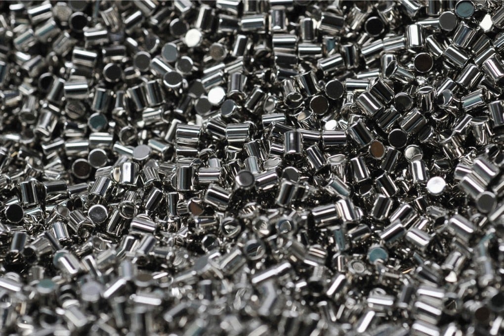 Rare earth magnets in Beijing. Photo: AP