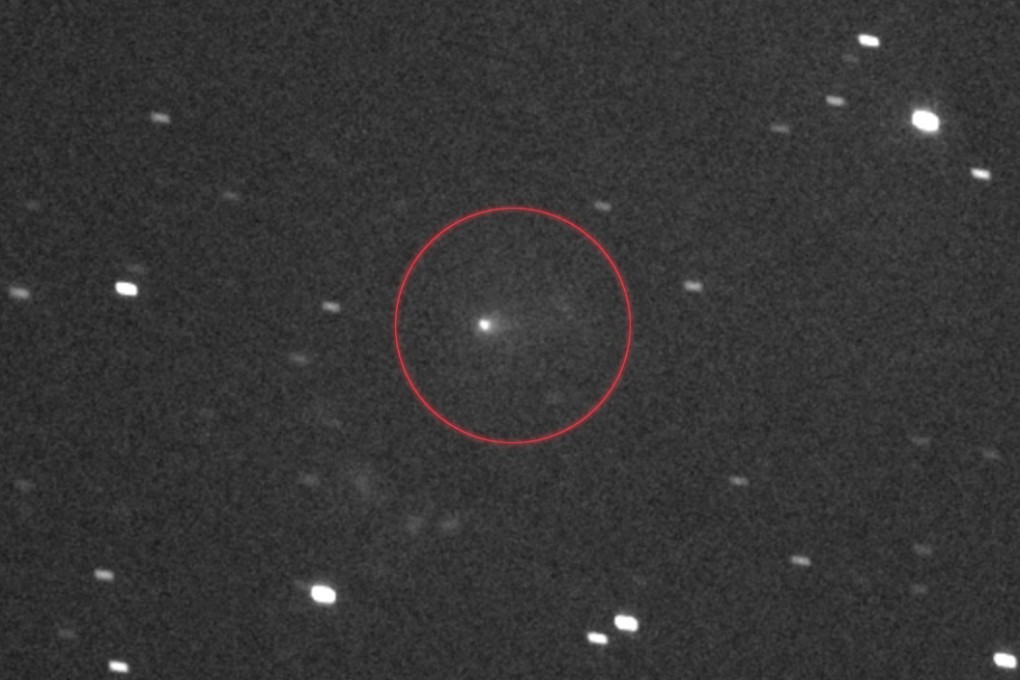 This Nasa image obtained on November 19, 2025, shows 3I/ATLAS, circled in the centre, as seen by Nasa’s Lucy spacecraft. Photo: Nasa via AFP