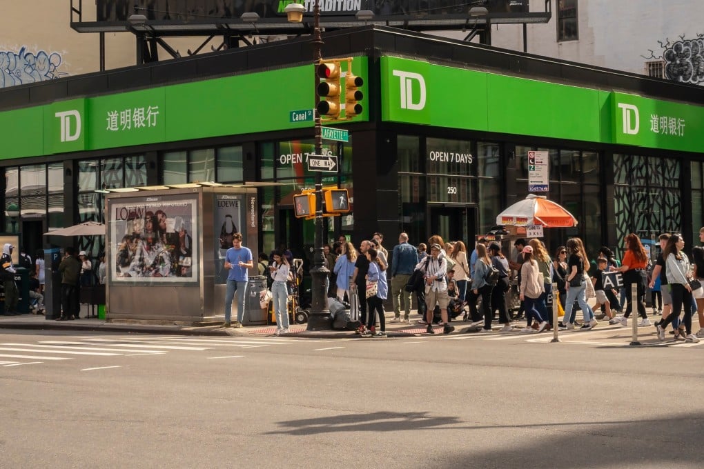 A bilingual branch of TD Bank in Chinatown in New York. Photo: Shutterstock
