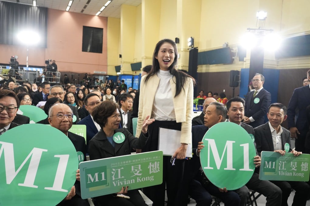 Olympic gold medallist Vivian Kong brought her fighting spirit to the forum. Photo: Sam Tsang