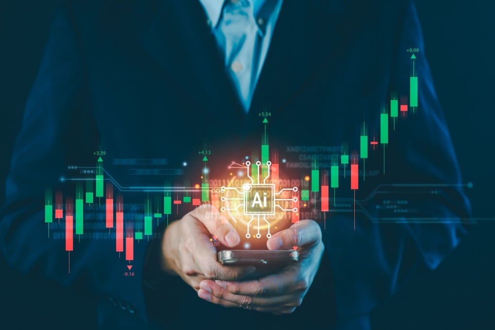 An illustration of stock market trading using artificial intelligence. Asean is aiming to expand the use of AI across sectors. Photo: Shutterstock