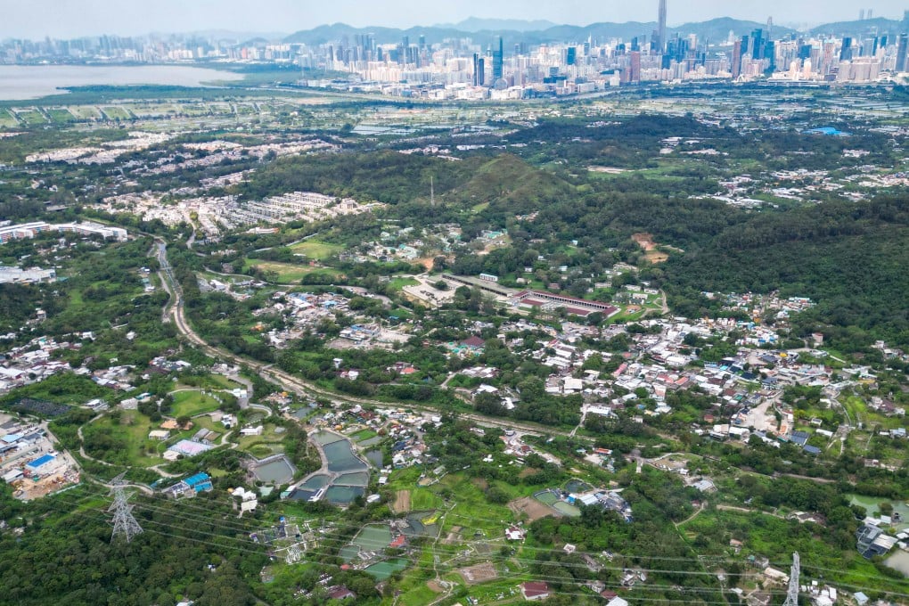 An aerial view of Ngau Tam Mei, which will form part of the Northern Metropolis. Photo: Dickson Lee
