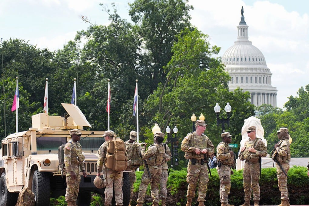 National Guard troops deployed in Washington DC in October. Photo: TNS