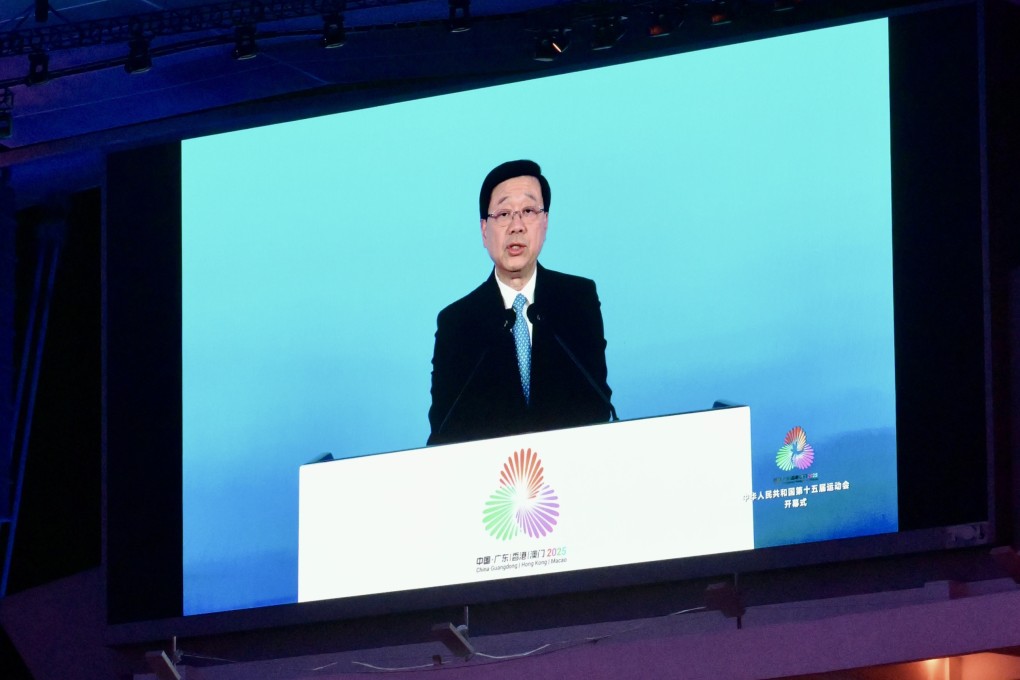 Chief Executive John Lee at the Opening Ceremony of the 15th National Games in Guangzhou. Photo: ISD