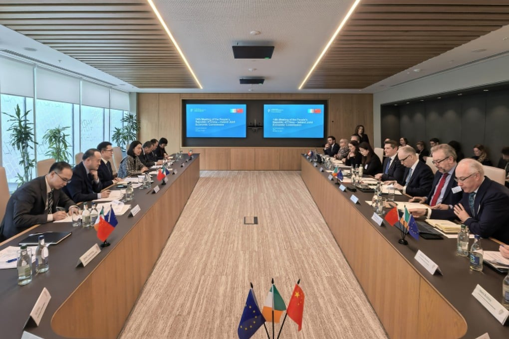 Officials from both sides met at a China-Ireland Joint Economic and Trade Commission meeting in Dublin on November 12. Photo: Ministry of Commerce