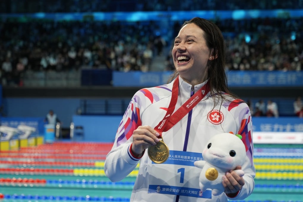 Hong Kong’s most decorated Olympian, Siobhan Haughey, won her favourite event, the 200m freestyle, and the 100m freestyle at the National Games, along with two bronze medals. Photo: Eugene Lee