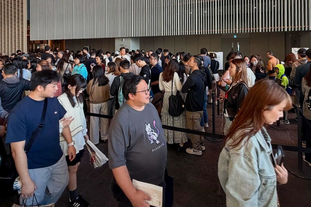 Hours-long lines formed at the Hong Kong Palace Museum on Saturday for “Ancient Egypt Unveiled: Treasures from Egyptian Museums”. Photo: Handout