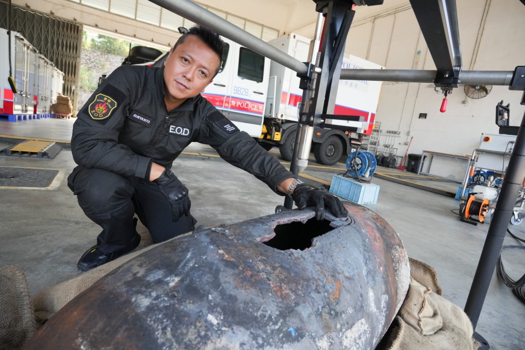 Raymond Suryanto, a senior officer with the explosive ordnance disposal bureau, has urged Indonesian residents in the city to vote in the Legco election. Photo: May Tse