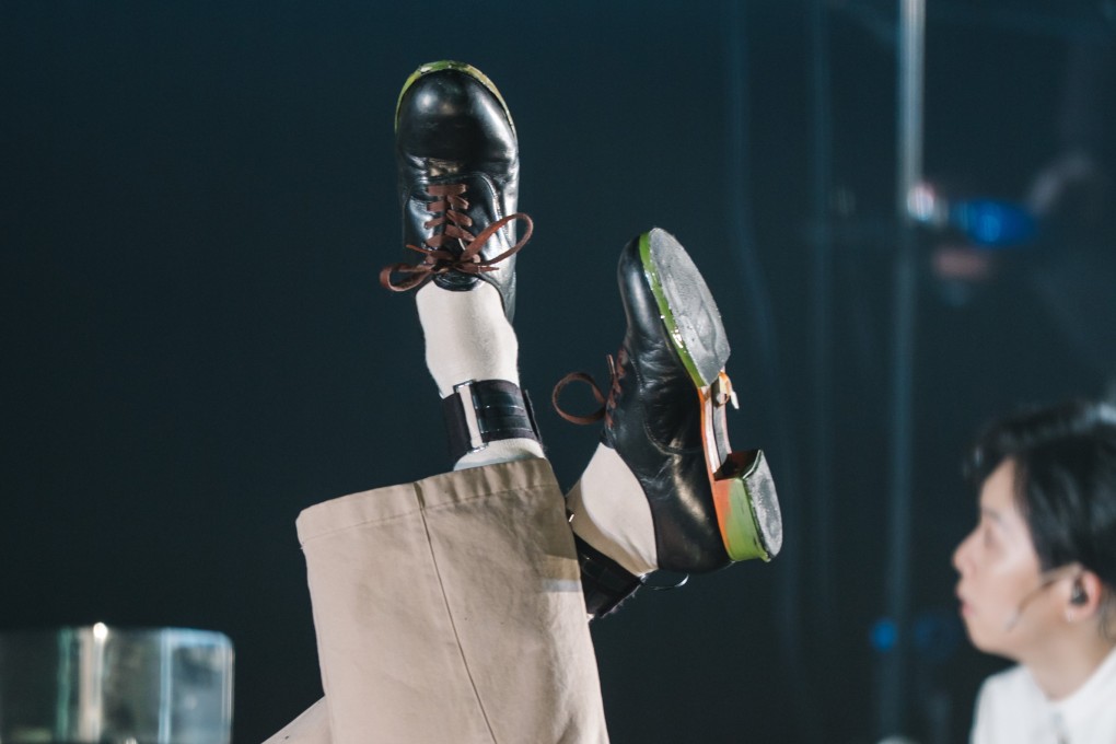 Instead of metal plates attached to the soles, Step Out Studio’s electronic tap shoes are equipped with sensors through which the steps produce electronically generated sounds. Photo: Step Out Studios