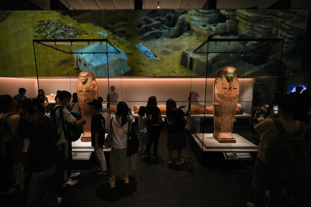 People visit the Hong Kong Palace Museum for the “Ancient Egypt Unveiled: Treasures from Egyptian Museums” exhibition. Photo: Sun Yeung