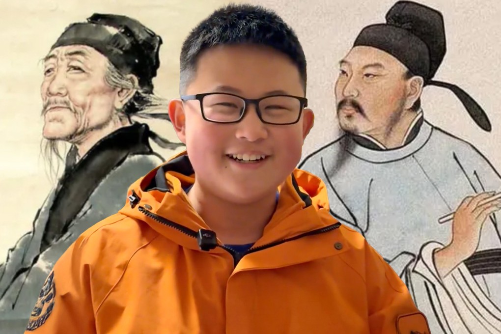 A 14-year-old boy from China has turned his bedroom into a museum of ancient artefacts and history books, surprising many with his mature demeanour. Photo: SCMP composite/Baidu/Douyin