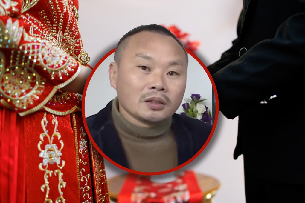 A 40-year-old man married just four hours after a blind date and spent over US$34,000 of his savings within a month on his new wife. Photo: SCMP composite/Shutterstock/Weibo