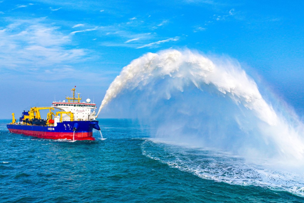 China Communications Construction Company’s Tongjun super dredger has successfully completed its sea trials. Photo: Handout
