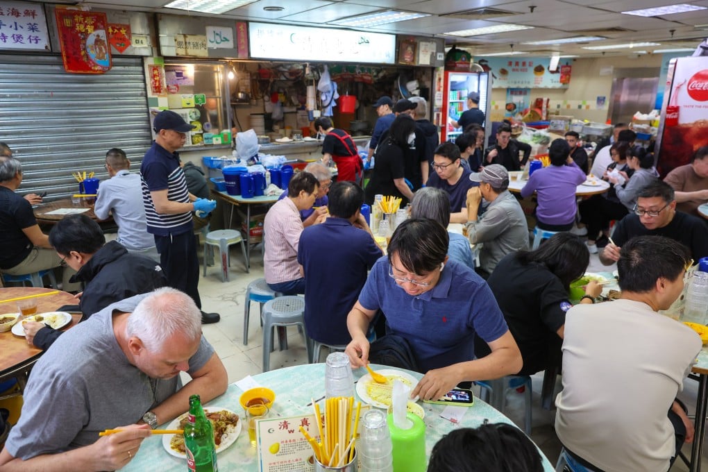 Diners eat at the Bowrington Road Market and Cooked Food Centre in Causeway Bay, Hong Kong, on November 25, 2025. We look at how cooked food centres became important culinary institutions and recommend some to check out. Photo: Edmond So