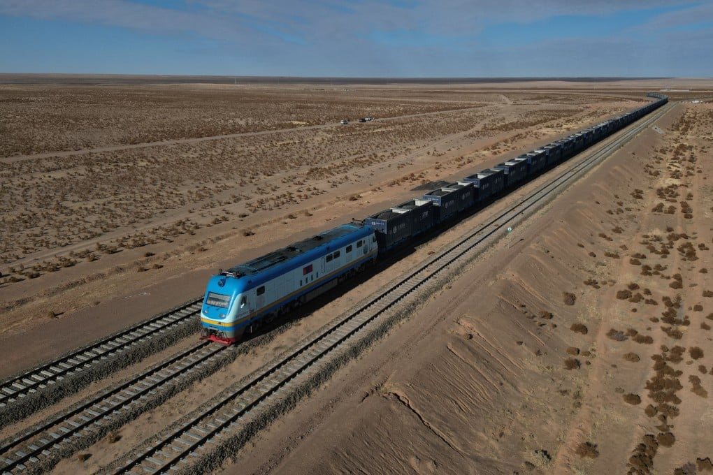 The new Khangi rail line in the Gobi region of southern Mongolia is part of a bigger plan for the country to boost its exports, particularly the coking coal it delivers to China. Photo: Morning Studio