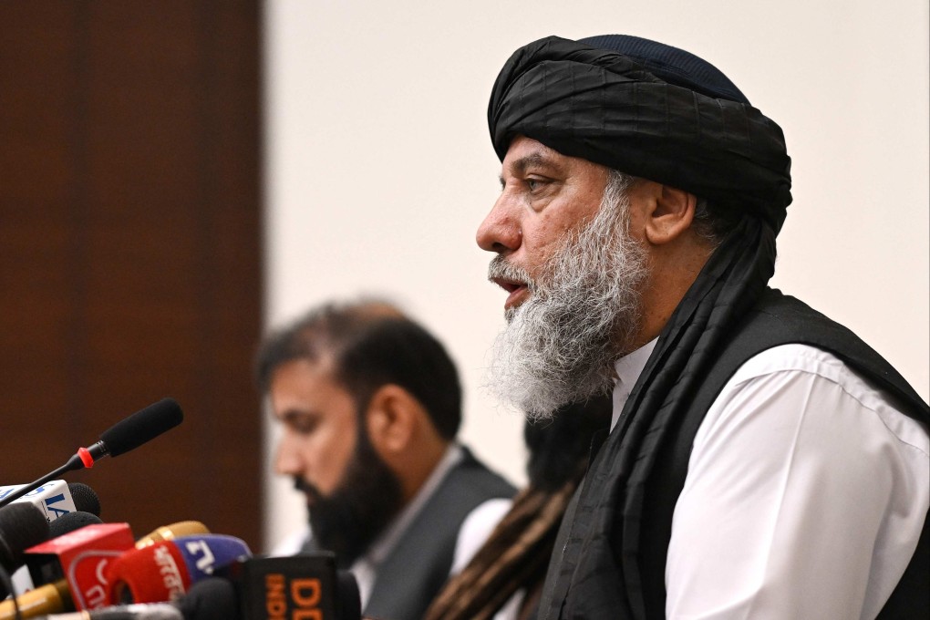 Alhaj Nooruddin Azizi, Afghanistan’s minister of commerce and industry, during a week-long visit to New Delhi on Monday. Photo: AFP