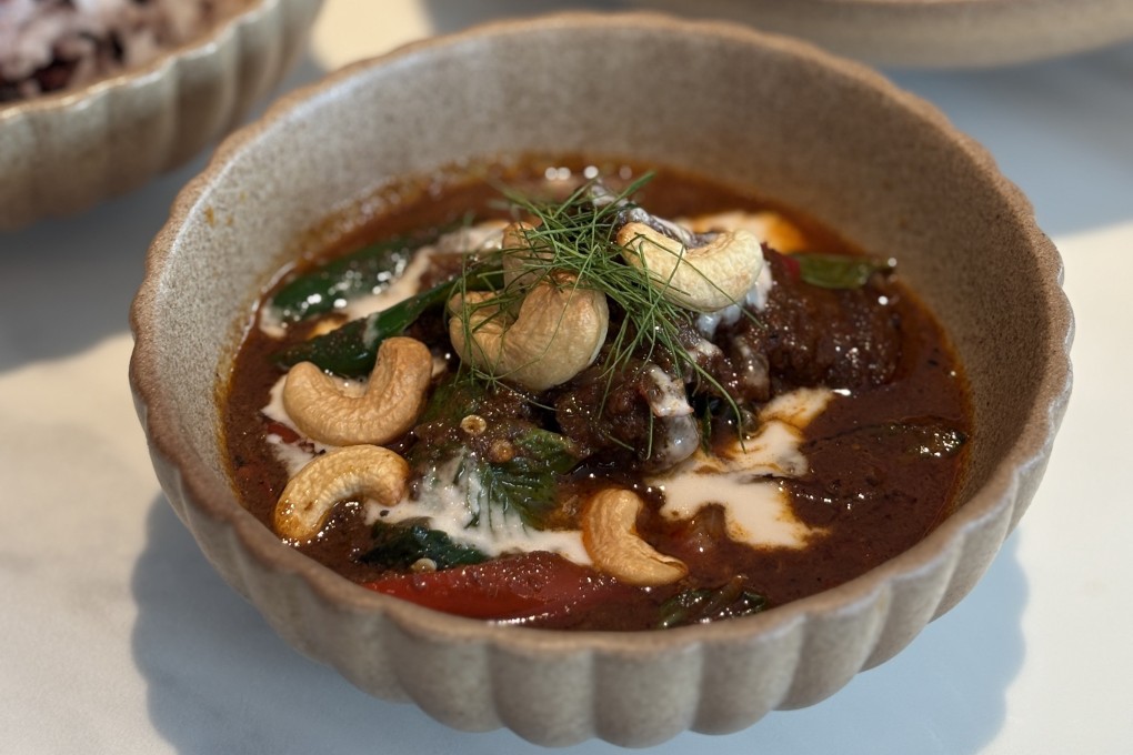 Chef Aruss “Jai” Lerlerstkull served this elevated version of the Thai comfort dish phanaeng curry at The Ritz Carlton, Bangkok, as part of Marriott International’s second Luxury Dining Series. Top chefs are embracing traditional cooking techniques and ingredients in a big way in Asia. Photo: Charmaine Mok