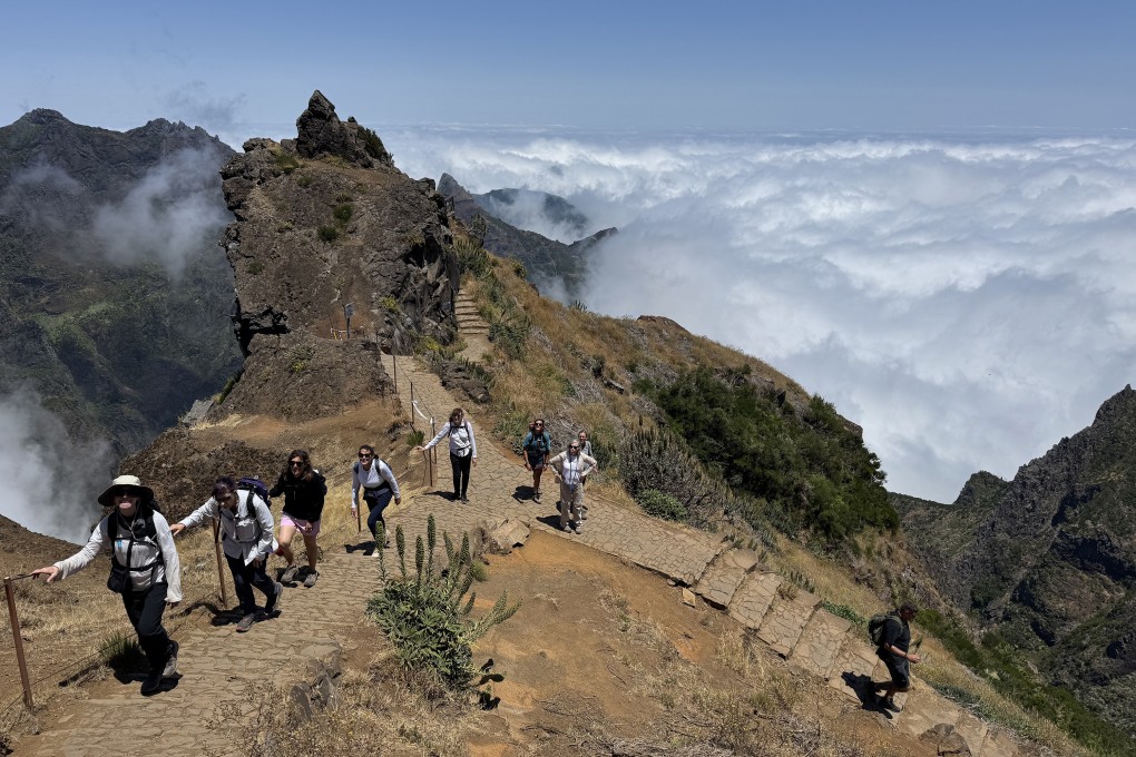 Madeira’s Stairway to Heaven hike is one of the island’s most famous and leads to stunning views above the clouds. Photo: TNS