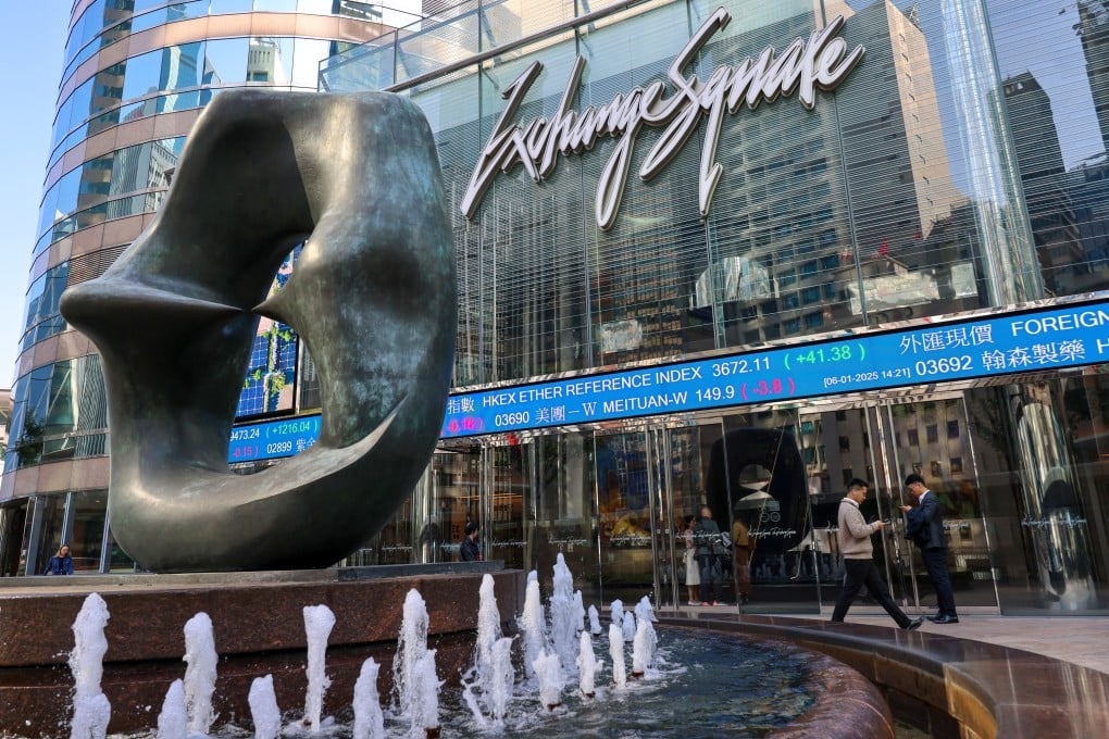 A view of Exchange Square in Central, home to Hong Kong’s stock exchange, on January 9, 2025. Photo: Jelly Tse