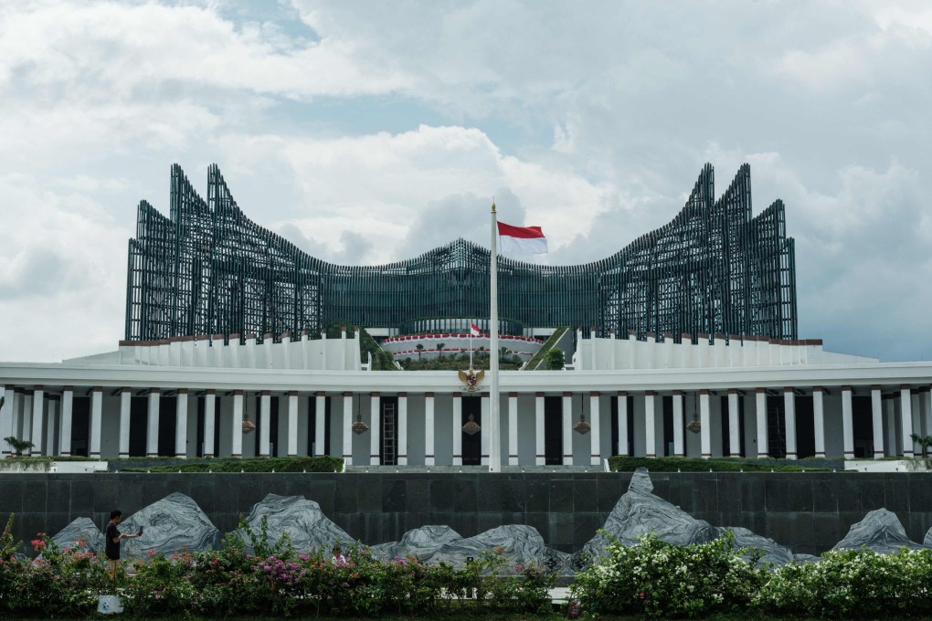 A view of the presidential palace in Nusantara, the planned new capital of Indonesia in East Kalimantan. Photo: AFP
